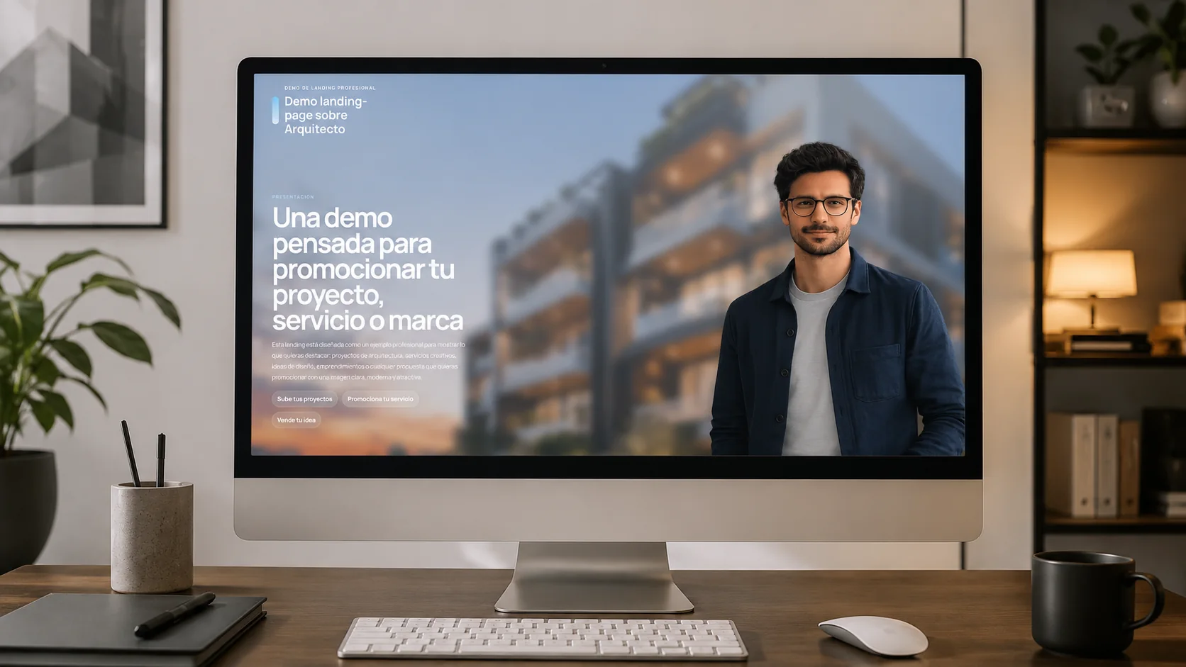 Captura del proyecto Landing para Profesional