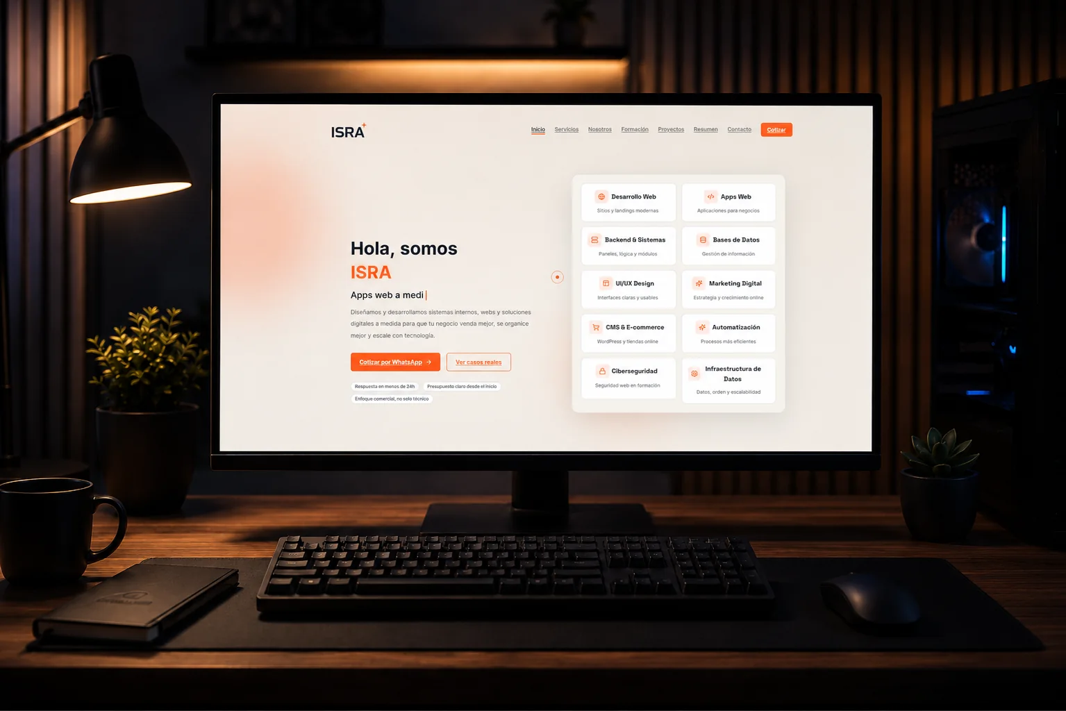 Captura del proyecto Portfolio Web